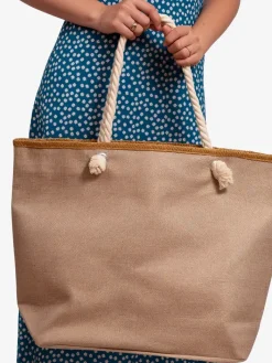 Materiałowe^Royalfashion Duża torba materiałowa żółty