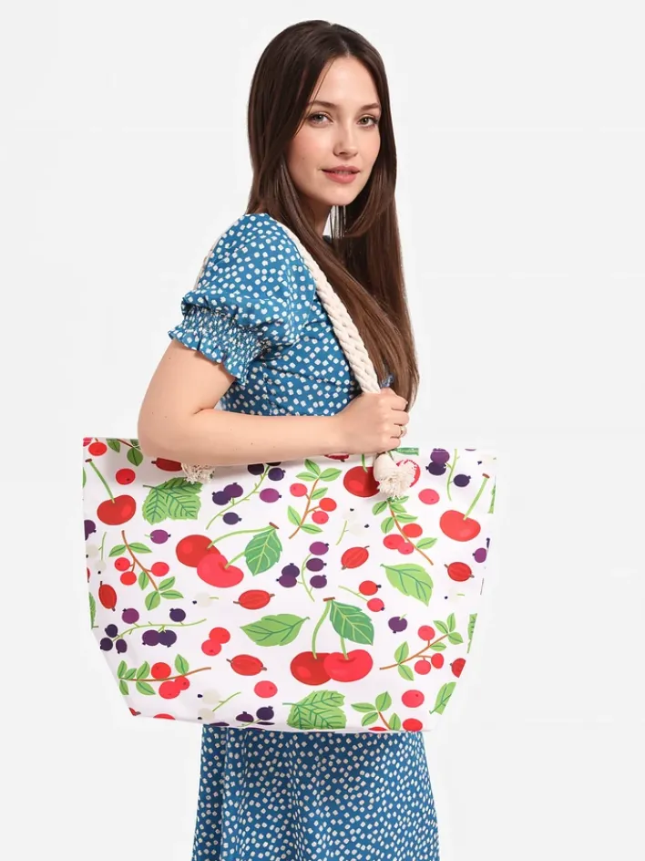 Materiałowe^Royalfashion Duża torba materiałowa