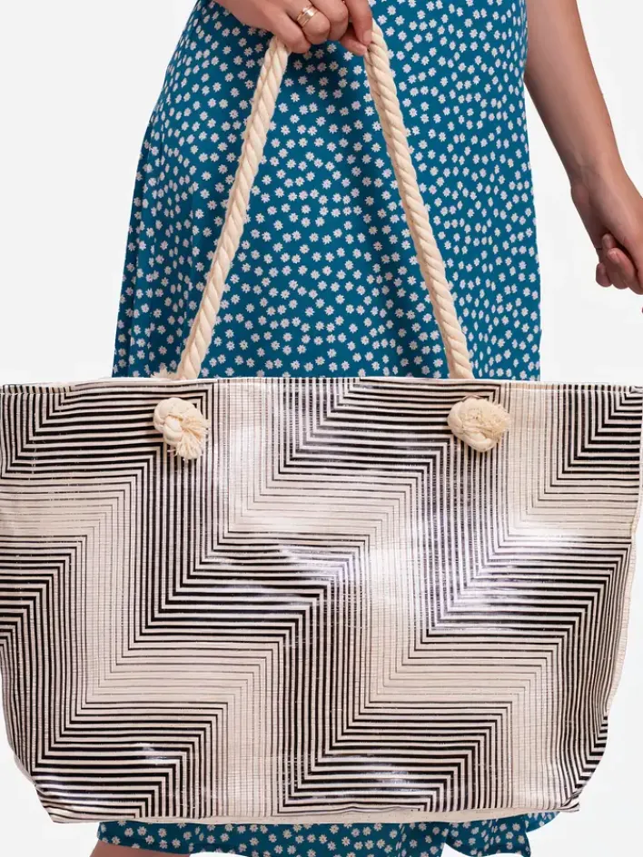 Materiałowe^Royalfashion Duża torba materiałowa