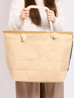 Materiałowe|Torby Plażowe^Royalfashion Duża torba materiałowa z printem Wielokolorowe