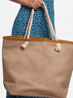 Materiałowe^Royalfashion Duża torba materiałowa żółty