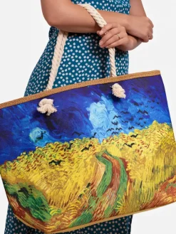 Materiałowe^Royalfashion Duża torba materiałowa żółty