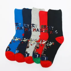 Skarpetki|Skarpetki^Royalfashion Długie świąteczne skarpety unisex 5/pak