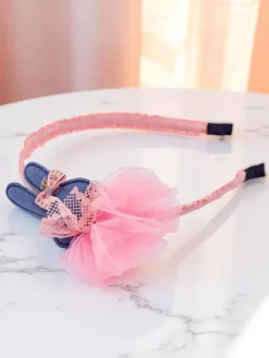 Akcesoria Do Włosów^Royalfashion Dziecięca opaska do włosów z króliczkiem Bunny Joy różowy