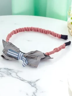 Akcesoria Do Włosów^Royalfashion Dziecięca opaska do włosów z kokardką Sweet Bow różowy