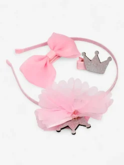 Akcesoria Do Włosów^Royalfashion Dziecięca opaska do włosów księżniczka różowy