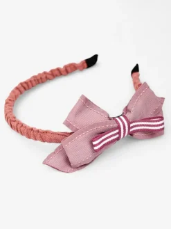Akcesoria Do Włosów^Royalfashion Dziecięca opaska do włosów z kokardką różowy