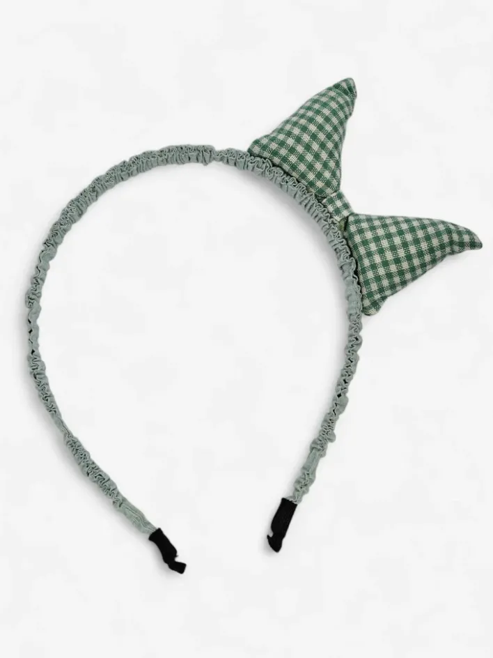 Akcesoria Do Włosów^Royalfashion Dziecięca opaska do włosów z uszkami kotka zielony