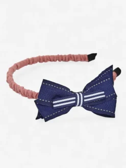 Akcesoria Do Włosów^Royalfashion Dziecięca opaska do włosów z kokardką Granatowy