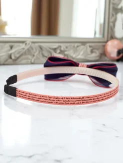 Akcesoria Do Włosów^Royalfashion Dziecięca opaska do włosów z kokardką Sweetty różowy