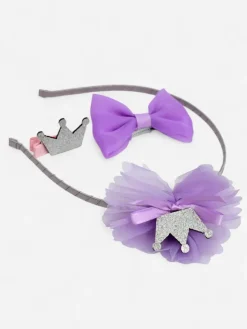 Akcesoria Do Włosów^Royalfashion Dziecięca opaska do włosów księżniczka fioletowy