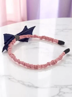 Akcesoria Do Włosów^Royalfashion Dziecięca opaska do włosów z kokardką Sweet Bow różowy