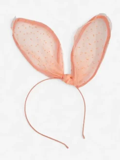 Akcesoria Do Włosów^Royalfashion Dziecięca opaska do włosów z uszkami królika różowy