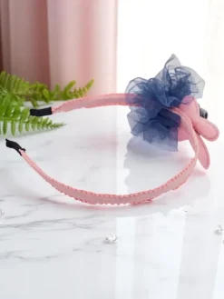 Akcesoria Do Włosów^Royalfashion Dziecięca opaska do włosów z króliczkiem Bunny Joy różowy