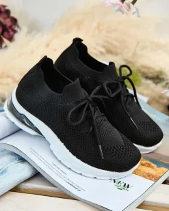 Chłopięce|Dziewczęce^Royalfashion Dziecięce buty sportowe Ropoppa czarny