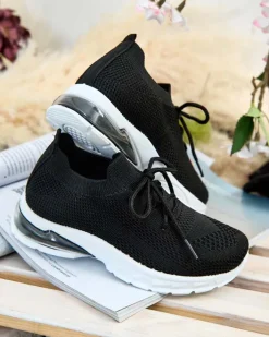 Chłopięce|Dziewczęce^Royalfashion Dziecięce buty sportowe Ropoppa czarny