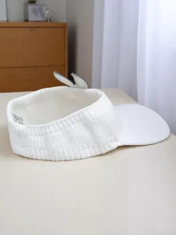 Czapki^Royalfashion Dziecięcy daszek Przeciwsłoneczny Bunny Ears biały