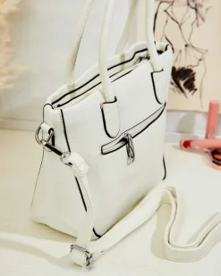 Małe Torebki^Royalfashion Elegancka damska torebka z eko skóry biały