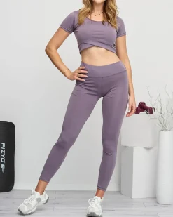 Legginsy / Tregginsy|Bluzki / Koszule / Koszulki^Royalfashion sportowy komplet damski fioletowy