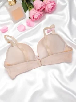 Codzienne^Royalfashion Gładki damski usztywniany biustonosz Smooth Fit beżowy