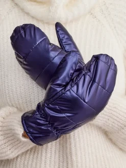 Rękawiczki^Royalfashion Granatowe rękawiczki damskie Granatowy