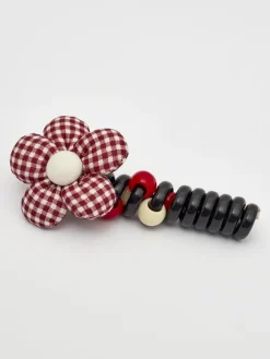 Dziewczęce|Akcesoria Do Włosów^Royalfashion Gumka do włosów sprężynka z kwiatuszkiem Blossom Coil Bordowy