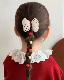 Dziewczęce|Akcesoria Do Włosów^Royalfashion Gumka do włosów sprężynka z kokardką Ribbon Coil biały