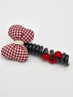 Dziewczęce|Akcesoria Do Włosów^Royalfashion Gumka do włosów sprężynka z kokardką Ribbon Coil Bordowy