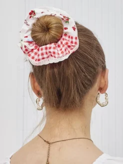 Akcesoria Do Włosów^Royalfashion Gumka do włosów w kratkę Vintella