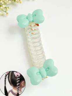 Dziewczęce|Akcesoria Do Włosów^Royalfashion Gumka do włosów sprężynka z kokardką Bow Twist niebieski