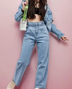 Jeansy^Royalfashion Jeansowe spodnie boyfriend damskie