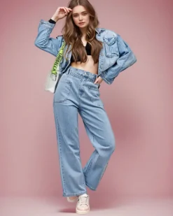 Jeansy^Royalfashion Jeansowe spodnie boyfriend damskie