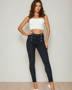 Jeansy^Royalfashion Jeansy damskie typu rurki