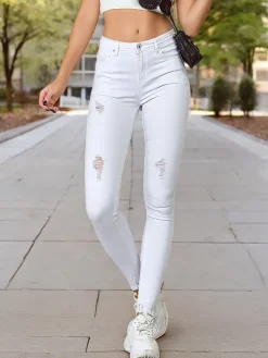 Jeansy^Royalfashion Jeansy damskie typu rurki