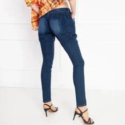 Jeansy^Royalfashion Jeansy damskie z niskim stanem