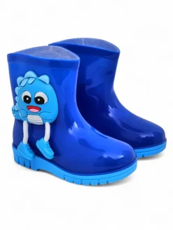 Chłopięce^Royalfashion Kalosze dziecięce z potworkiem Zeus Królewski niebieski