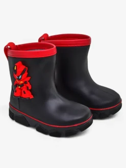 Chłopięce^Royalfashion Kalosze dziecięce z robotem Power Robot czarny