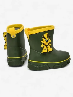 Chłopięce^Royalfashion Kalosze dziecięce z robotem Power Robot zielony