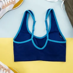 Sportowe^Royalfashion damski sportowy biustonosz kobaltowy