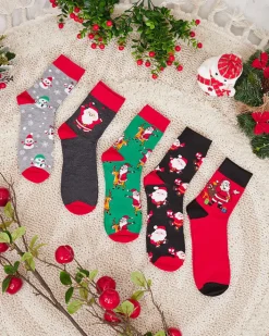 Skarpetki^Royalfashion Komplet męskich świątecznych skarpetek 5/pak