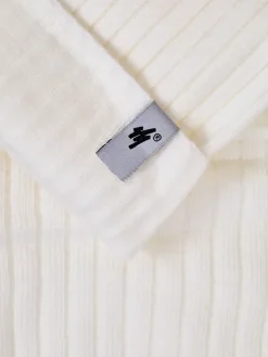 Czapki|Czapki I Kapelusze^Royalfashion Komplet zimowy uniwersalny- czapka typu beanie z kominem biały