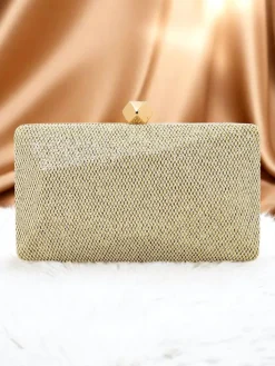 Małe Torebki^Royalfashion Kopertowa torebka damska Sparkle Muse złoty