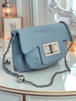 Małe Torebki^Royalfashion Kopertowa torebka damska Aurelia Classico niebieski