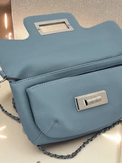 Małe Torebki^Royalfashion Kopertowa torebka damska Aurelia Classico niebieski