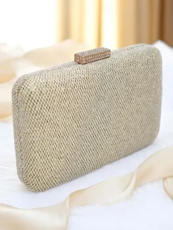 Małe Torebki^Royalfashion Kopertowa torebka damska Lumi Spark złoty