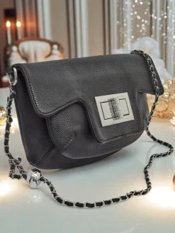 Małe Torebki^Royalfashion Kopertowa torebka damska Aurelia Classico czarny