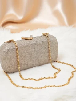 Małe Torebki^Royalfashion Kopertowa torebka damska Velia Shine złoty