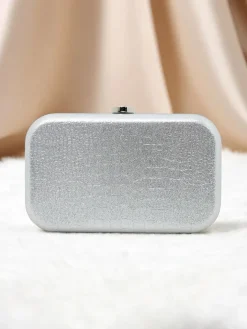 Małe Torebki^Royalfashion Kopertowa torebka damska Vespera Glow srebrny