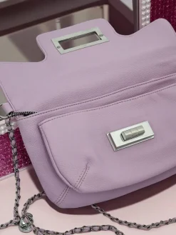 Małe Torebki^Royalfashion Kopertowa torebka damska Aurelia Classico fioletowy