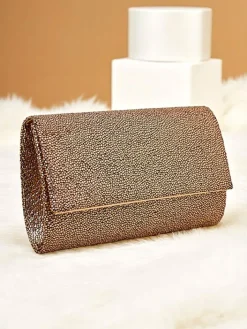 Małe Torebki^Royalfashion Kopertowa torebka damska Glam Aura różowy